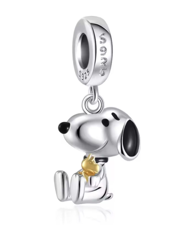 Tolle Peanuts Charms / Beads aus 925 Silber für eine Kette oder Pandoraarmband / Snoopy / Woodstock