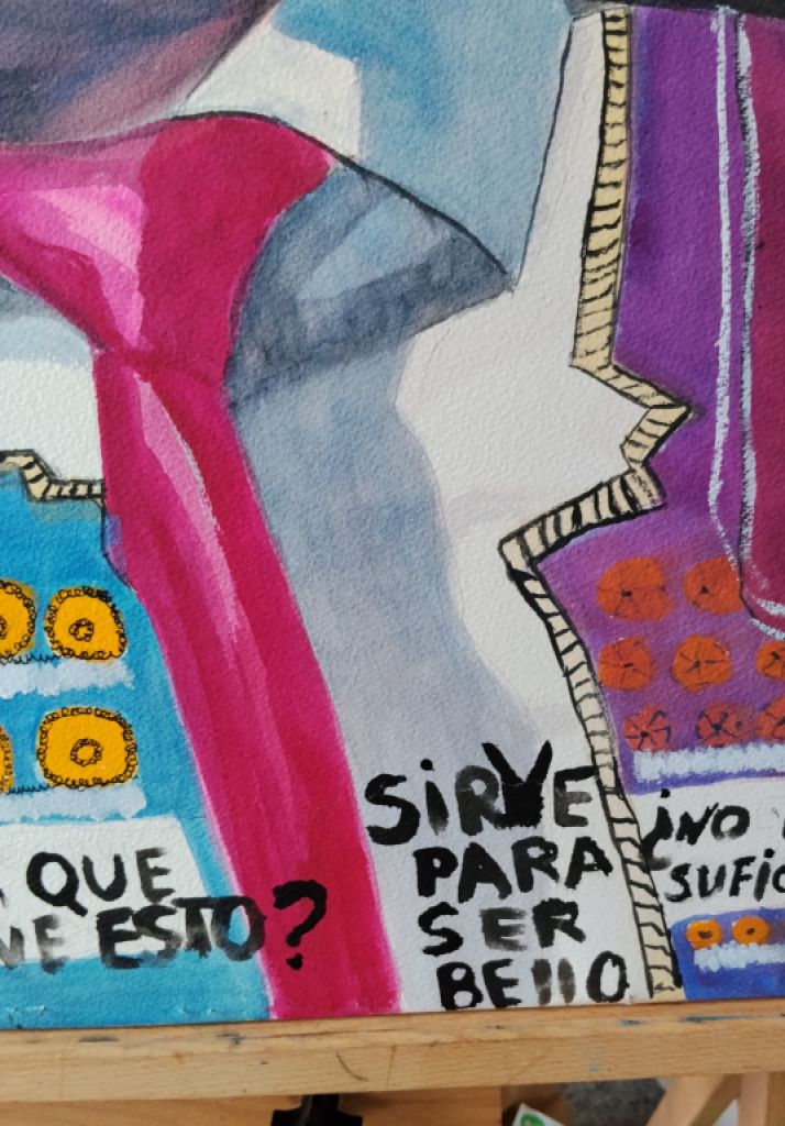 Torero filósofo, großformatiges Aquarell