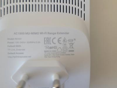 TP-Link RE550 WLAN Verstärker Repeater AC1900 (Dual-WLAN AC + N, 1300MBit/s 5GHz + 600MBit/s 2,4GHz)