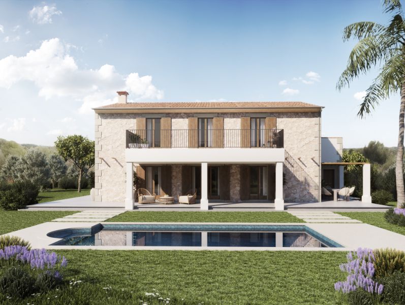 Finca de ensueño - obra nueva - con 5 dormitorios y muchas extras cerca de Santanyi --- F 06 VK