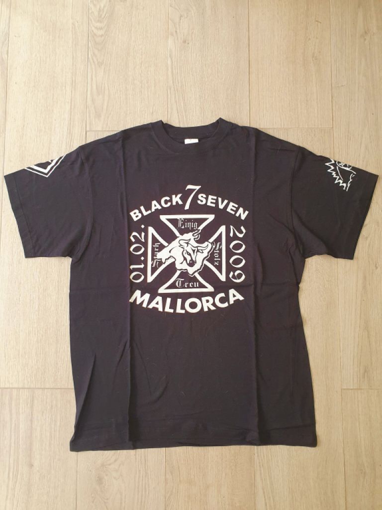 Tshirt BLACK 7 seven Mallorca / Talla L !!! NUEVO  !!!