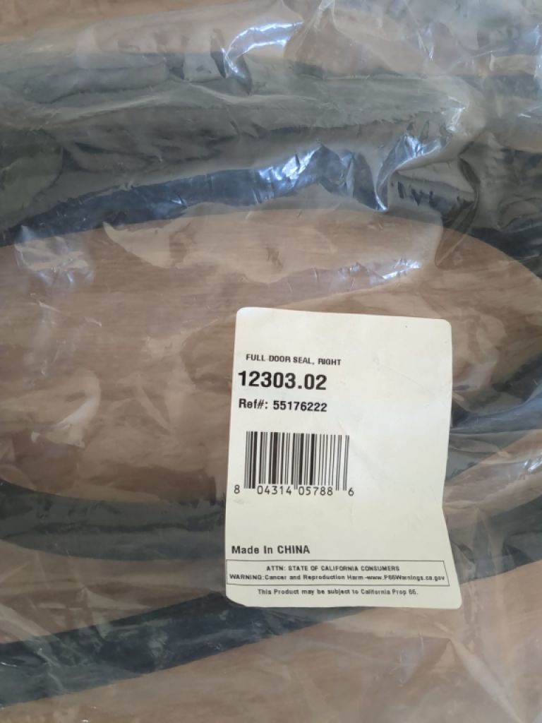 Juego de juntas de goma para puerta Jeep CJ7