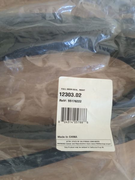 Juego de juntas de goma para puerta Jeep CJ7