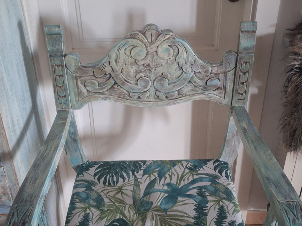 Unique solid wood chair Mallorca style wow wow