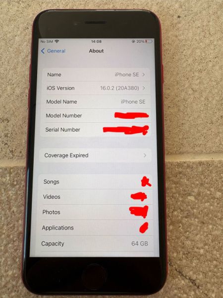 Verkaufe: iPhone SE 2020 – 64 GB – (Product RED) – top Zustand