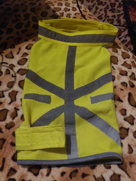 Verschiedene Hundekleidung und Accessoires