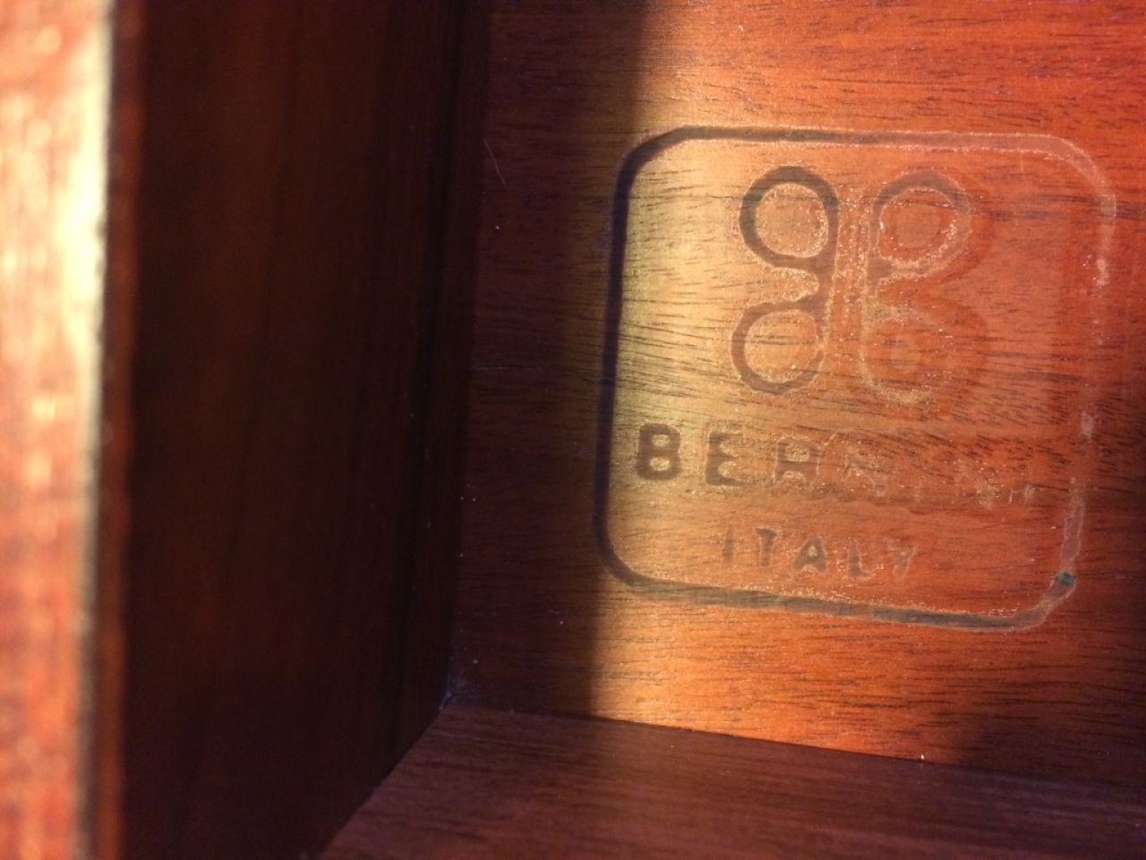 Escritorio vintage de diseño, años 50 / 60