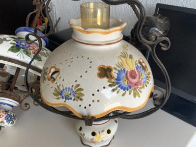 Vintage porcelain pendant lamp