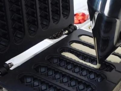 Waffelstation mit Toppings für Veranstaltungen