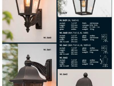 Lámparas de pared y colgantes de acero forjado