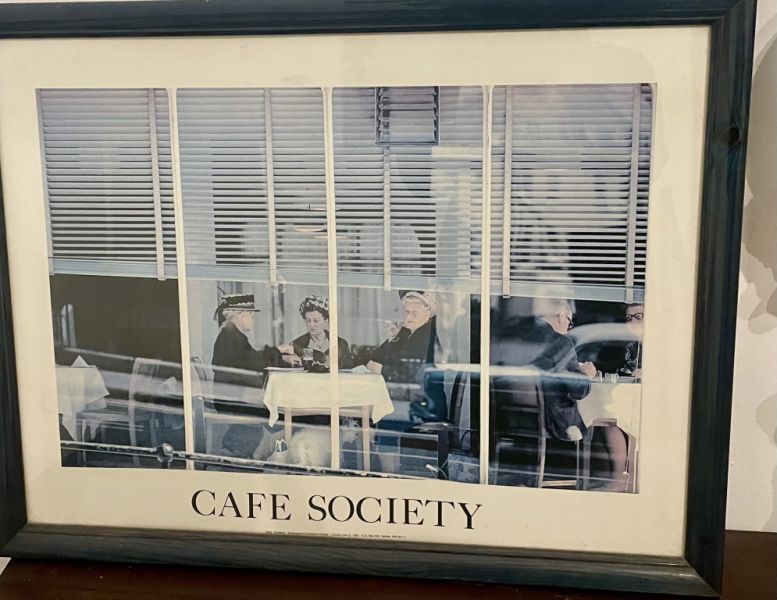 Wandbild Cafe Society