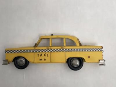 Wanddekoration Metall Taxi