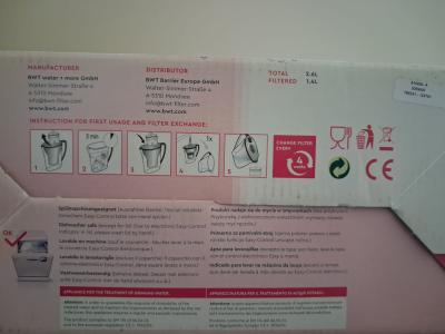 Wasserfilter weiß N E U, 2,6 Liter , Filter 1,4 Liter