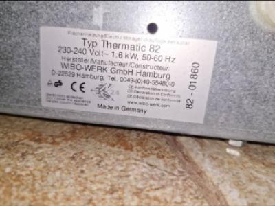WIBO Thermatic 82 (1,6 kW) – Calor suave y silencioso