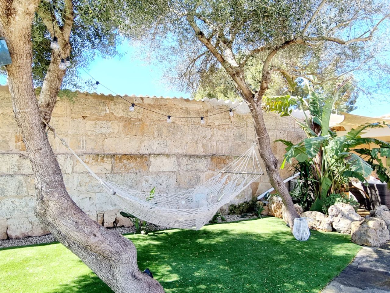 Invierno: Finca de una sola planta con aire acondicionado y piscina cerca de Campos - Es Trenc-- F 3