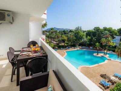 WINTER: Modernes Ap mit Gemeinschaftspool und Tennisplatz am Hafen von Alcudia --- AP 24 WT