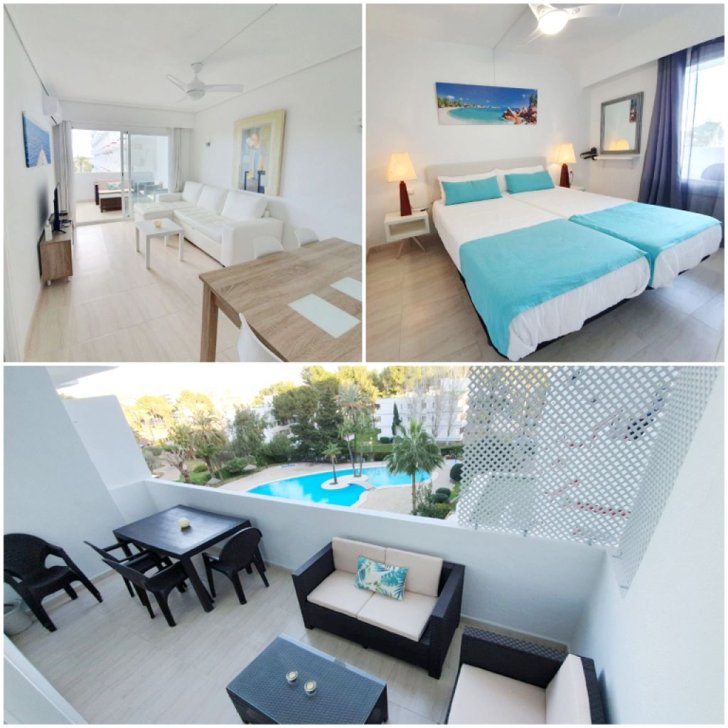 WINTER: Modernes Ap mit Gemeinschaftspool und Tennisplatz am Hafen von Alcudia --- AP 24 WT