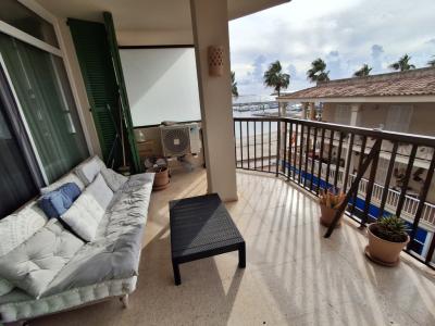 Winter: Modern apartment on 3rd floor with partial harbour and sea view in Colonia St. Jordi -- AP 08 WT