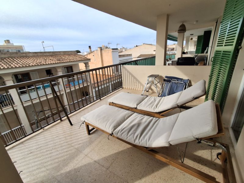 Winter: Modern apartment on 3rd floor with partial harbour and sea view in Colonia St. Jordi -- AP 08 WT