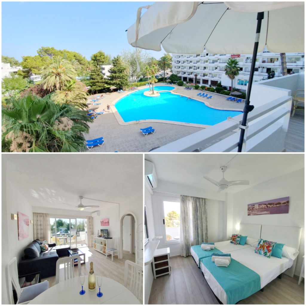 Invierno: Moderno apartamento con piscina gema y pista de tenis en el puerto de Alcudia -- AP 23 WT