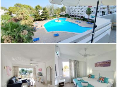 Invierno: Moderno apartamento con piscina gema y pista de tenis en el puerto de Alcudia -- AP 23 WT