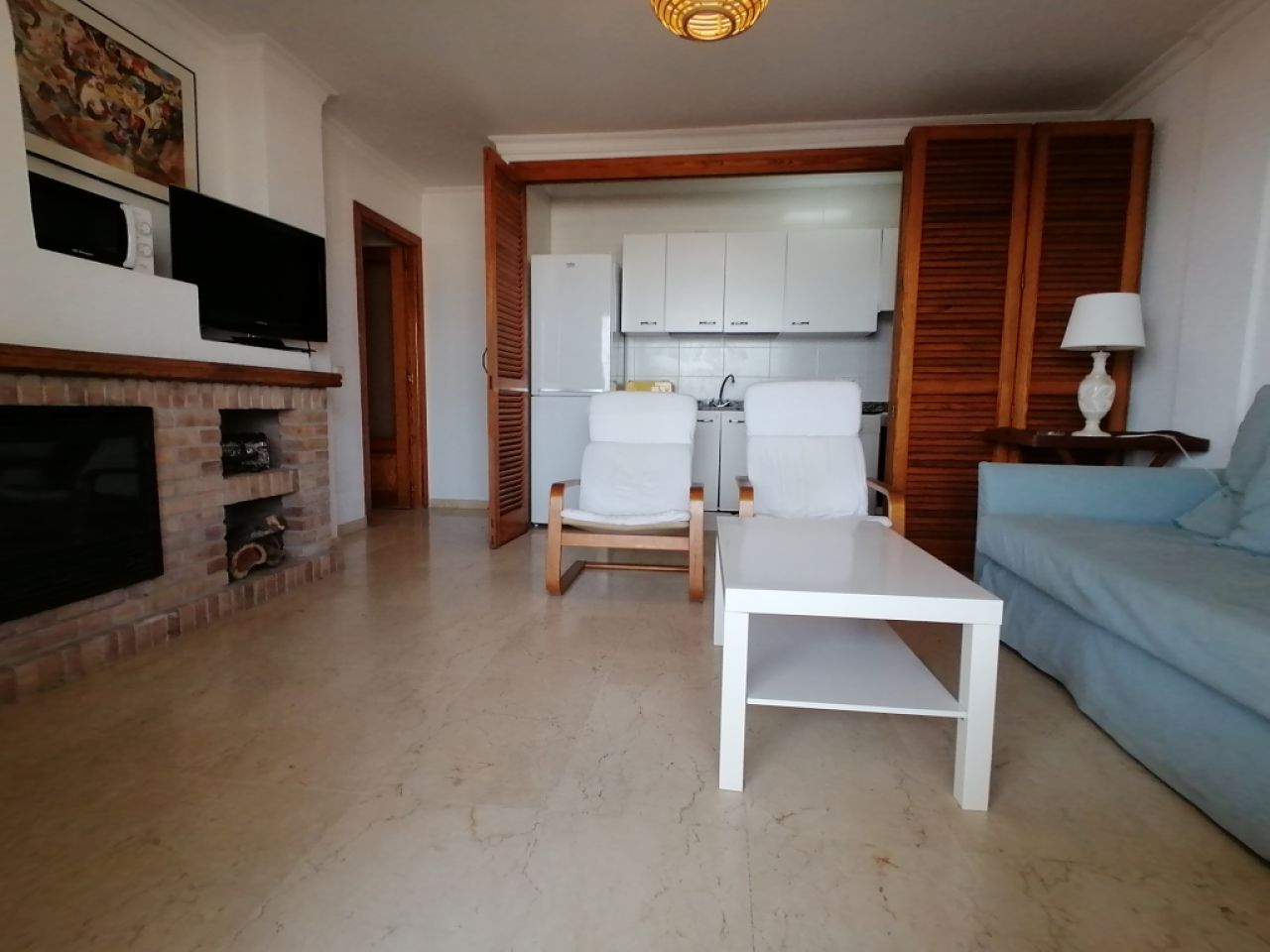 Winter: Parterreapartment in 1. Linie des Hafens von Colonia St JOrdi-- AP 25 WT