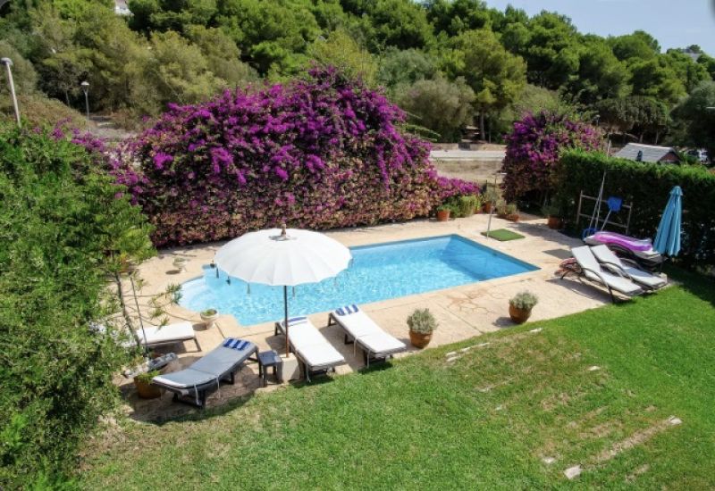 WINTER: Reihenhaus mit Gemeinschaftspool, Pellet und AC in Cala Mandia -- CH 26 WT