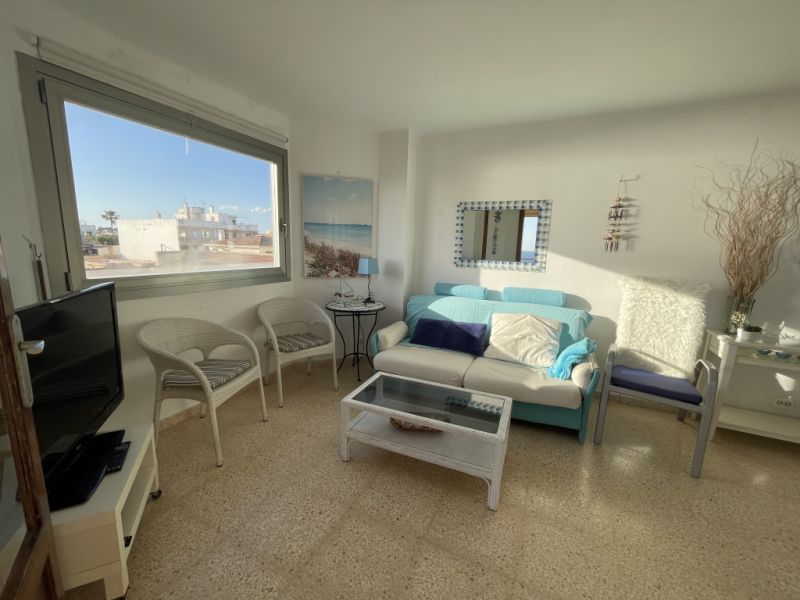 Winter: Sonniges Apartment mit Terrasse in 1. Linie von Sa Rapita -- AP 06 WT