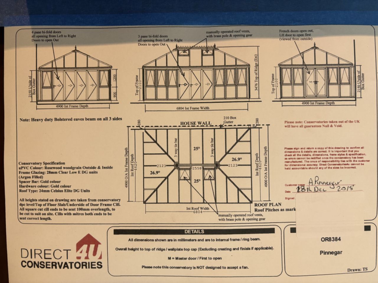 Conservatorio acristalado (por favor tenga en cuenta que esto no es un invernadero)