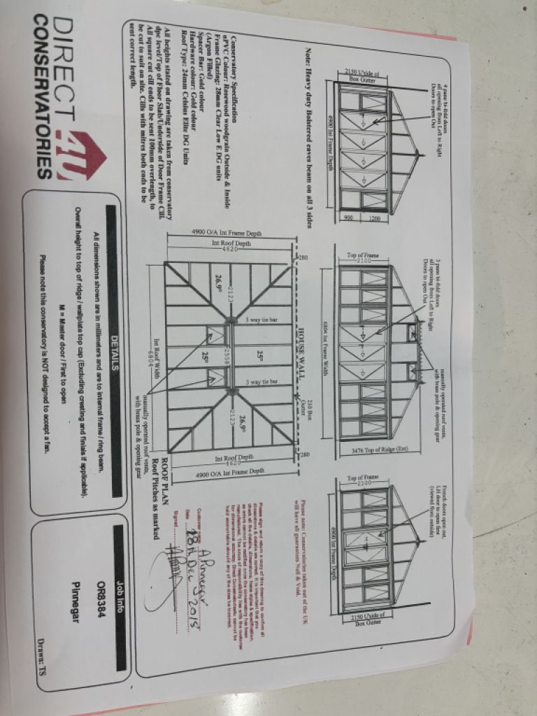 Conservatorio acristalado (por favor tenga en cuenta que esto no es un invernadero)