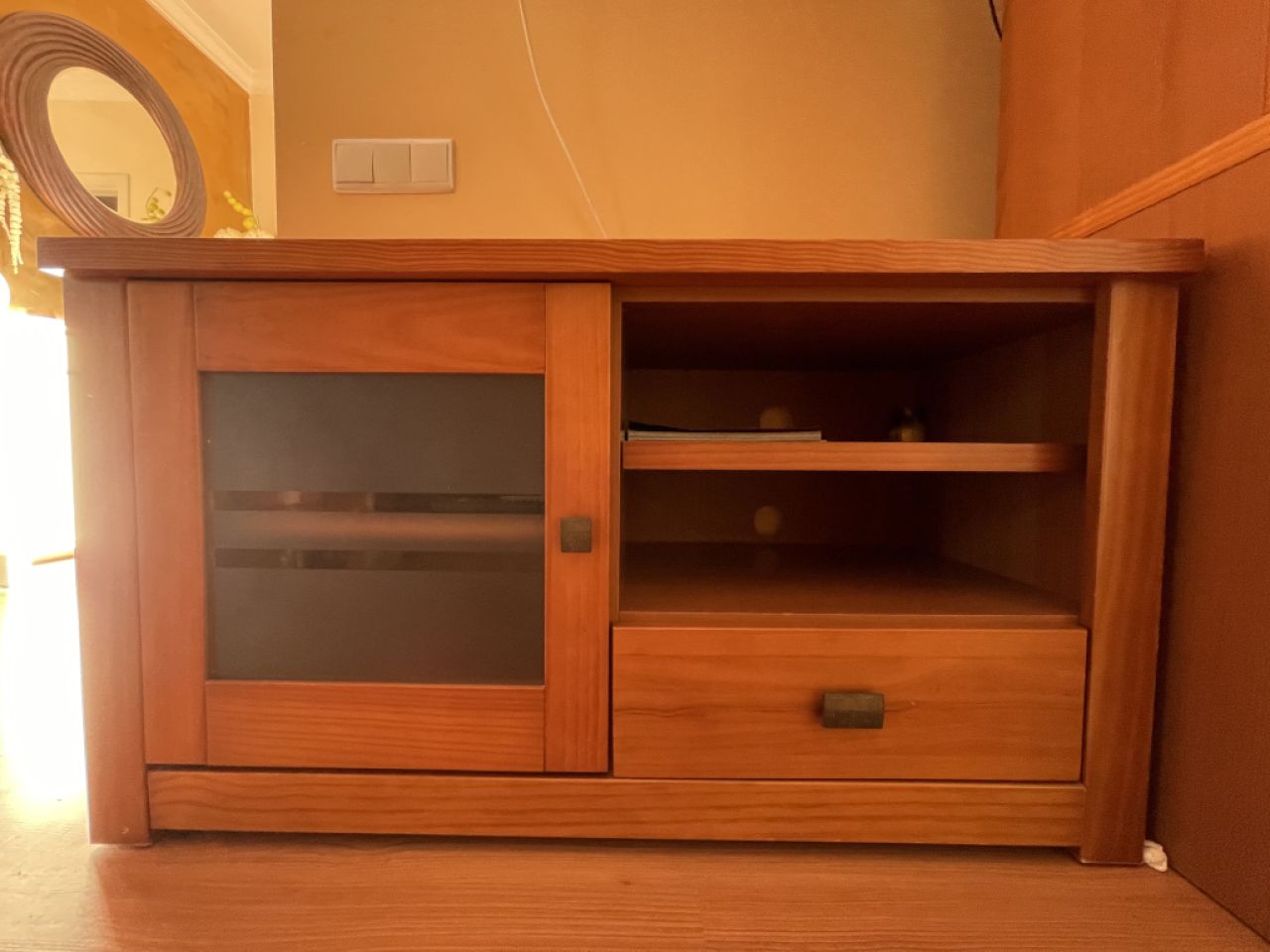 Wohnzimmer Möbel Set Massiv Holz TV-Board