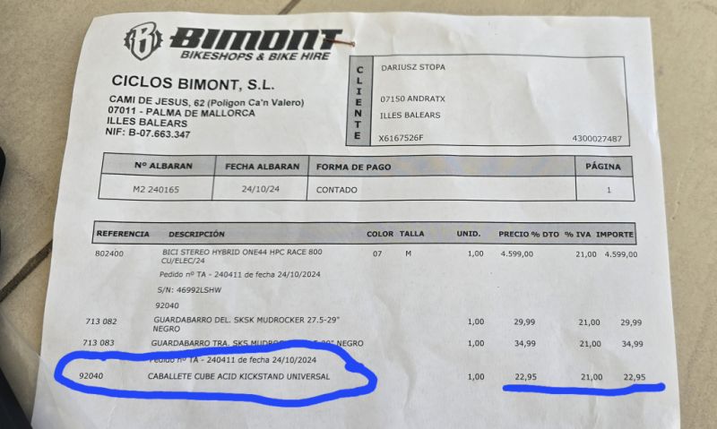 Caballete Cube Acid Kickstand Universal