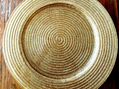 Wunderschöne Boho Deko + goldene Glas-Teller