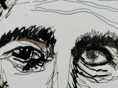 Drawing of a torero philosopher