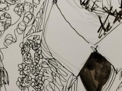 Drawing of a torero philosopher