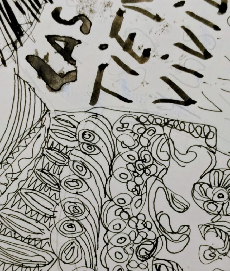 Drawing of a torero philosopher