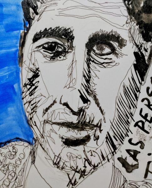 Drawing of a torero philosopher