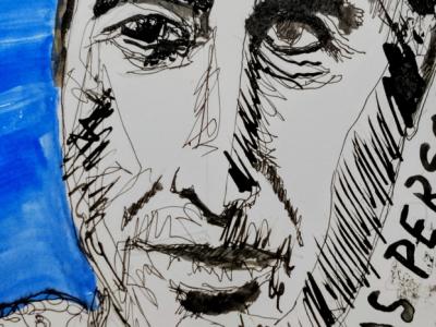 Drawing of a torero philosopher