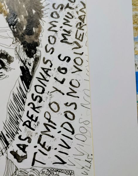 Drawing of a torero philosopher