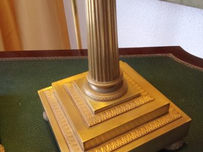 Dos pesados dorados al fuego "IMPERIO GIRANDOLEN" alrededor de 1820 de España, de propiedad noble.