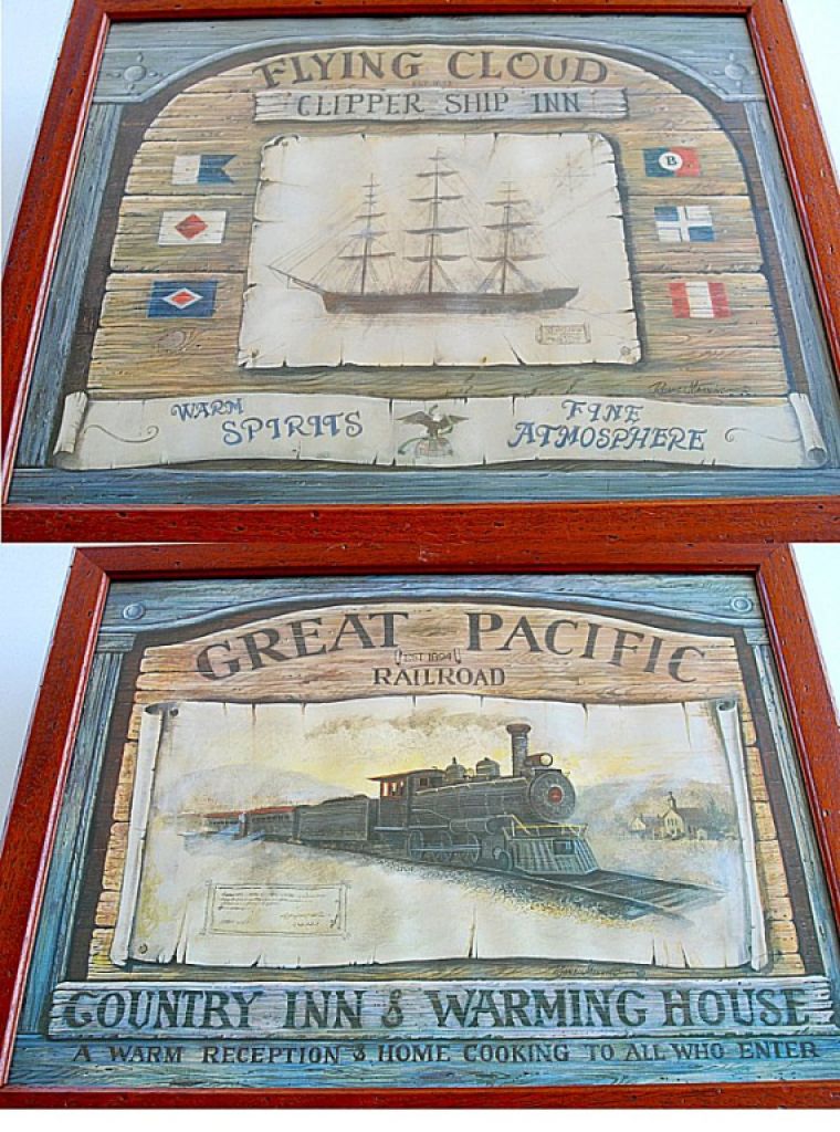 Dos cuadros muy antiguos con motivos interesantes