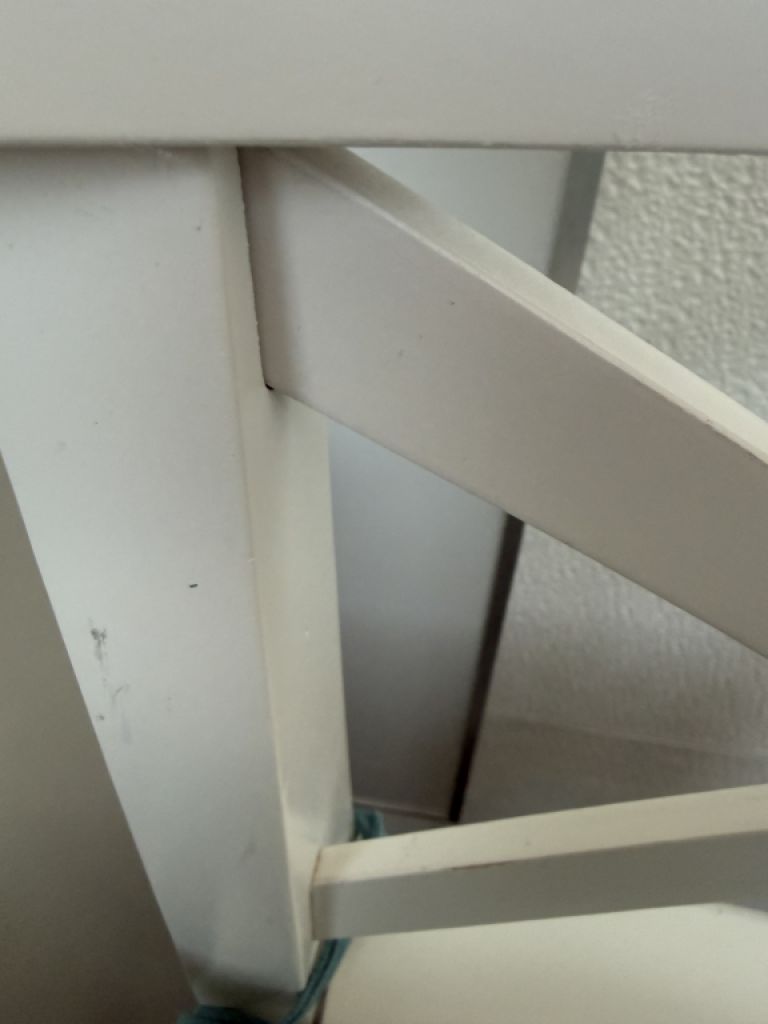 Two white bar stools "Rosentrop" from IKEA